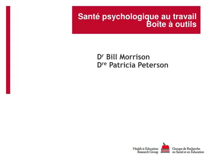 sant psychologique au travail bo te outils