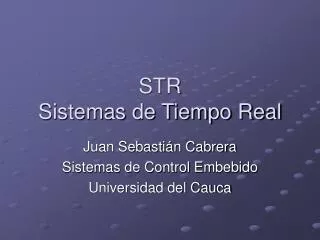 str sistemas de tiempo real