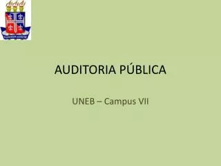 auditoria p blica