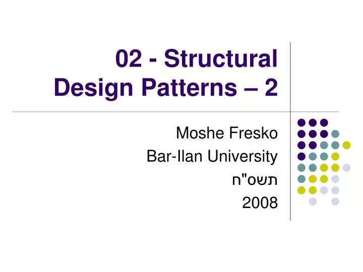 02 structural design patterns 2