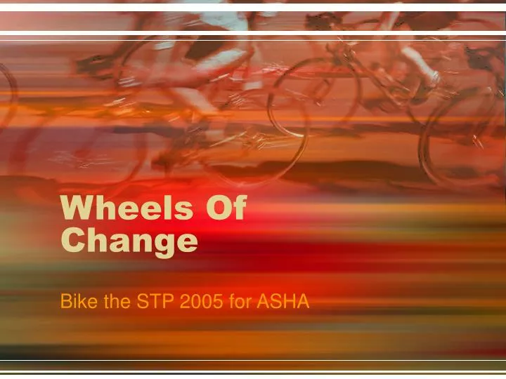 wheels of change
