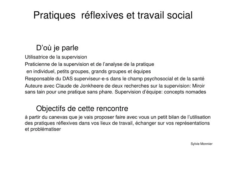 pratiques r flexives et travail social