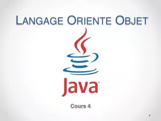 langage oriente objet