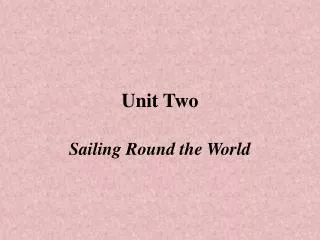 Unit Two