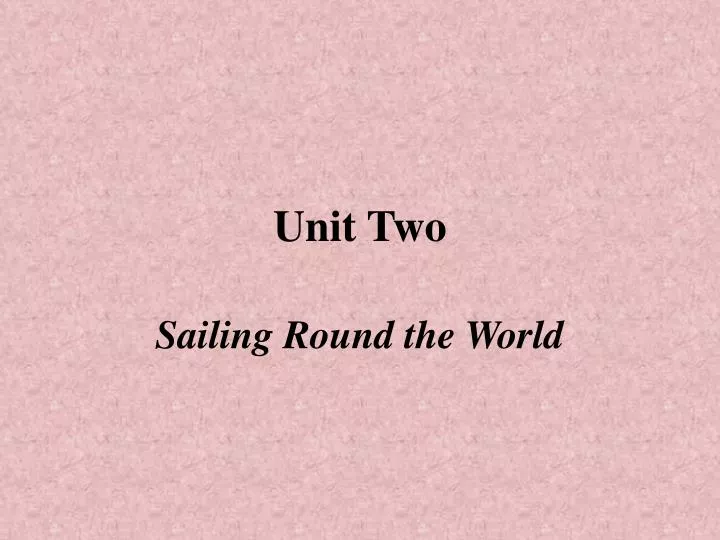 unit two