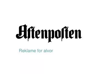 reklame for alvor
