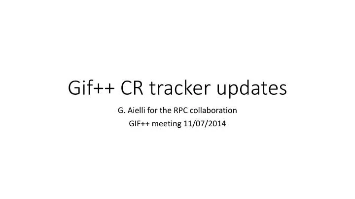 gif cr tracker updates