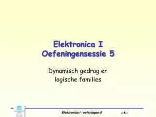 elektronica i oefeningensessie 5