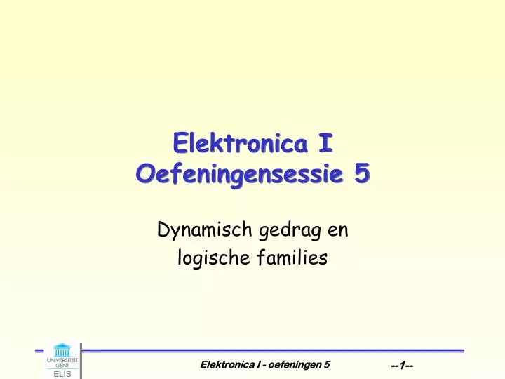 elektronica i oefeningensessie 5