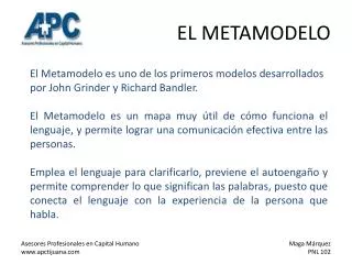 el metamodelo