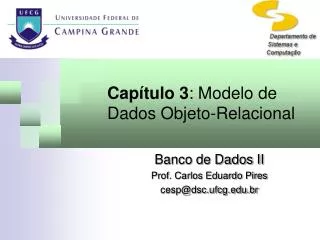 cap tulo 3 modelo de dados objeto relacional