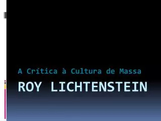 a cr tica cultura de massa