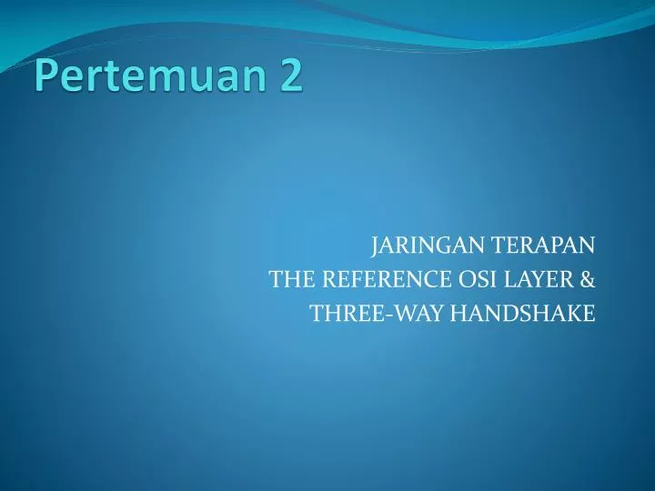 pertemuan 2