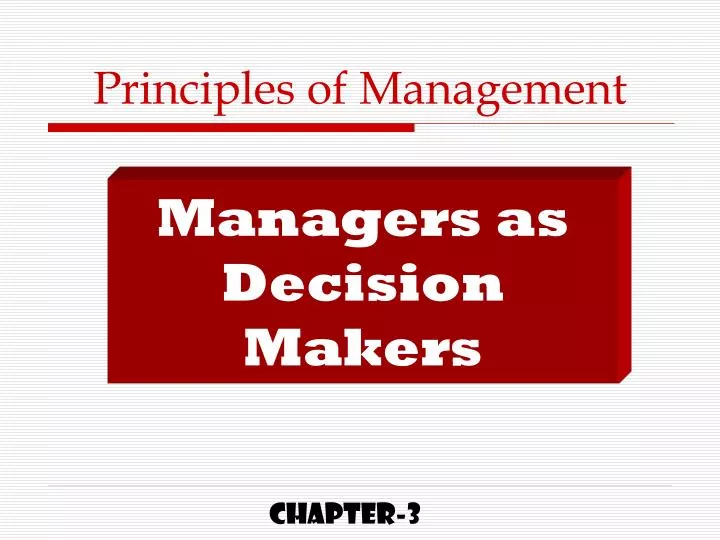 principles of management