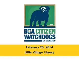 February 20, 2014 Little Village Library