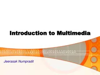 introduction to multimedia