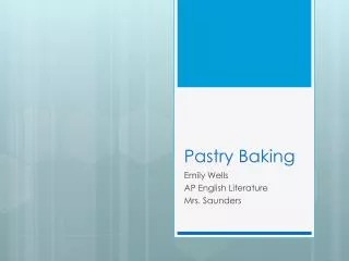Pastry Baking