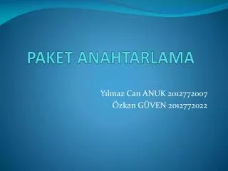 paket anahtarlama