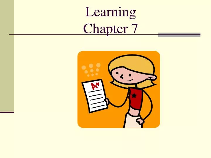 learning chapter 7