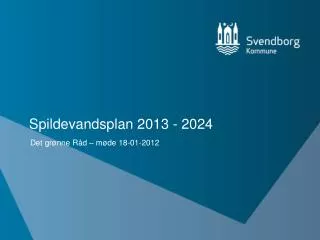 spildevandsplan 2013 2024
