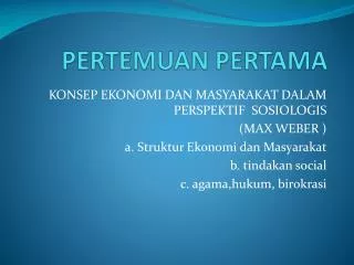 pertemuan pertama