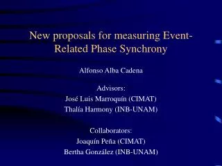 New proposals for measuring Event-Related Phase Synchrony