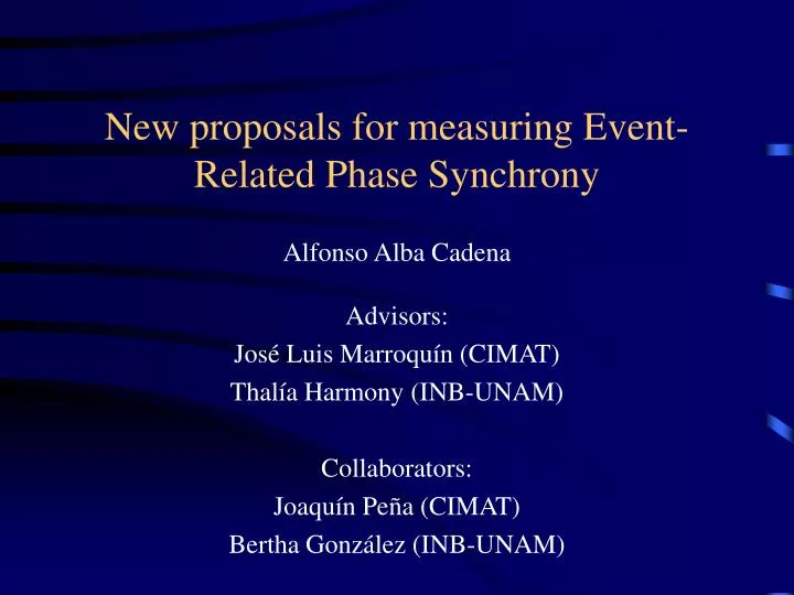 new proposals for measuring event related phase synchrony