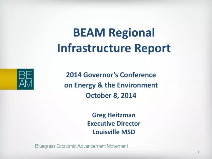 beam regional infrastructure report