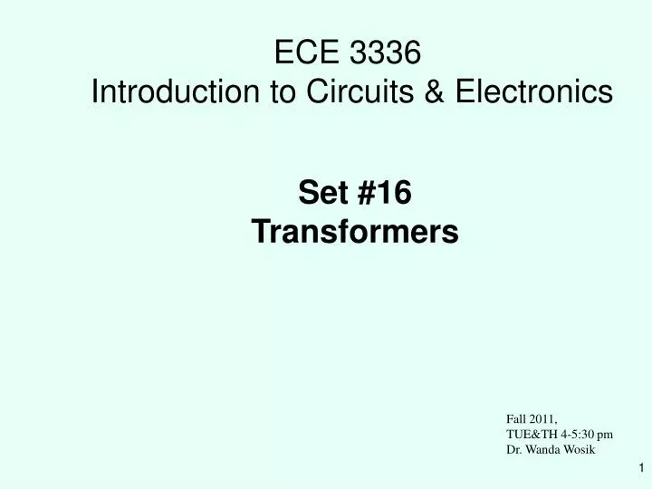 ece 3336 introduction to circuits electronics