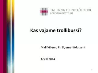 kas vajame trollibussi
