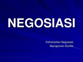 negosiasi