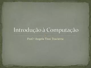 introdu o computa o