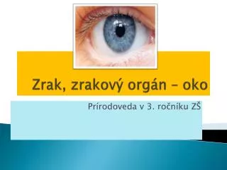 zrak zrakov org n oko