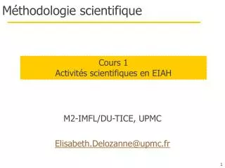 m thodologie scientifique