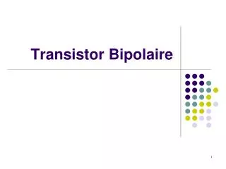 transistor bipolaire