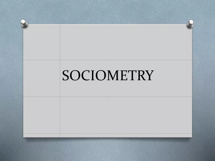sociometry