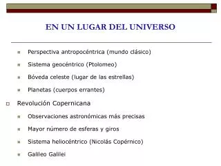 en un lugar del universo
