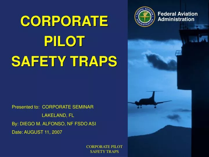 corporate pilot safety traps