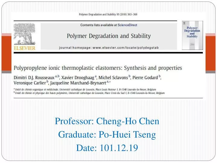 professor cheng ho chen graduate po huei tseng date 101 12 19