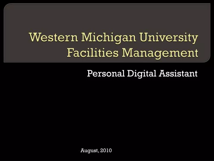 western michigan university facilities management