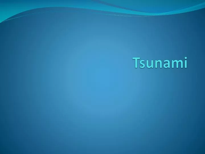 tsunami