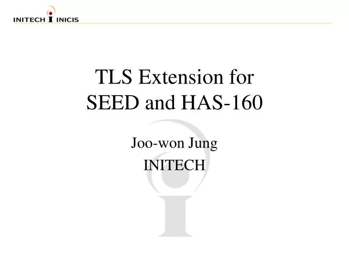 tls extension for seed and has 160