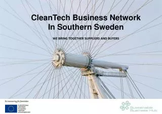 CleanTech Business Network In Southern Sweden