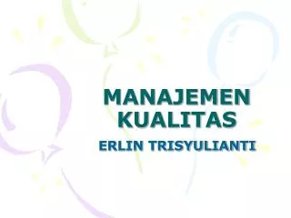 manajemen kualitas