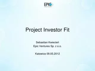 project investor fit