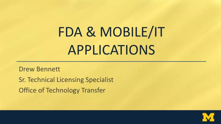 fda mobile it applications