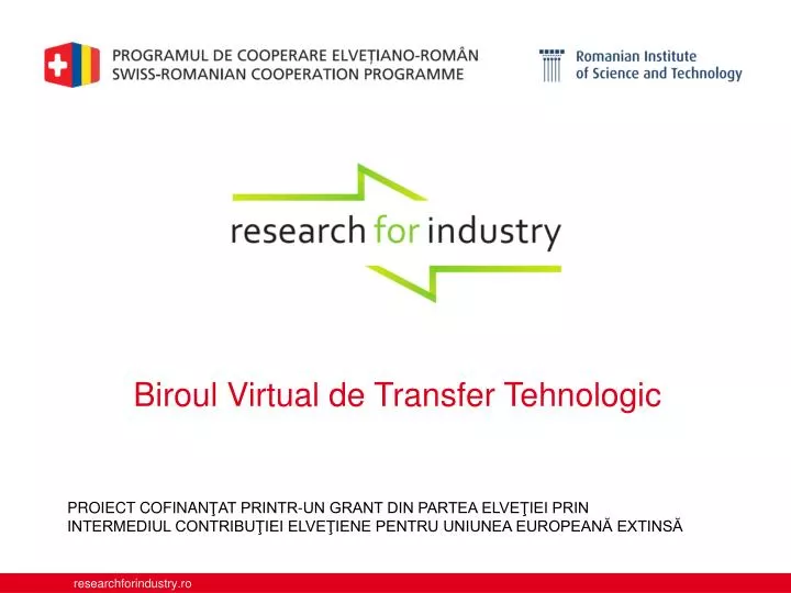 biroul virtual de transfer tehnologic