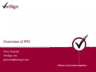 Overview of PKI