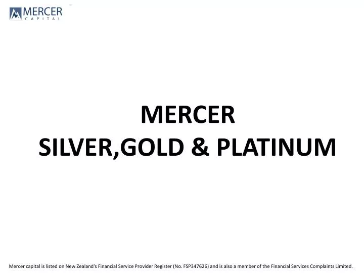 mercer silver gold platinum