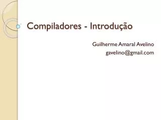 compiladores introdu o